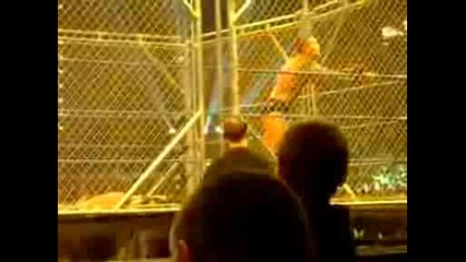Rko vs Triple H Steel Cage 