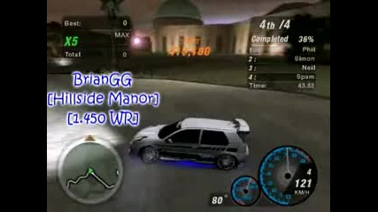 [nfsu2] Hillside Manor 1.450.000 [world Record]