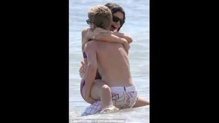 Justin Bieber и Selena Gomez на Hawaii 2011