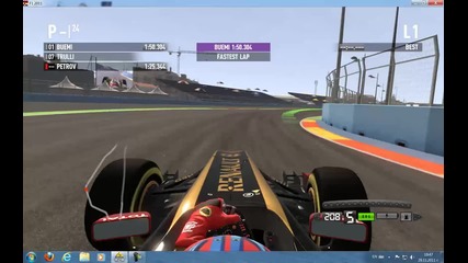 F1 2011 - Обиколка с Витали Петров на Valencia