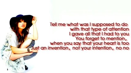 Carly Rae Jepsen - Wrong Feels So Right (lyrics On Screen)