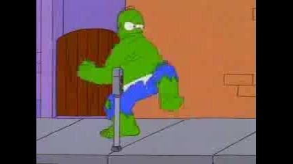 The Simpsons - Homer Simpson Is The Hulk
