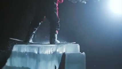 Wakeboarding on an Ice rail -red Bull