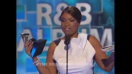 Jennifer Hudson accepting the Grammy for Best R&b Album at the 51st Grammy Awards (добро качество) 