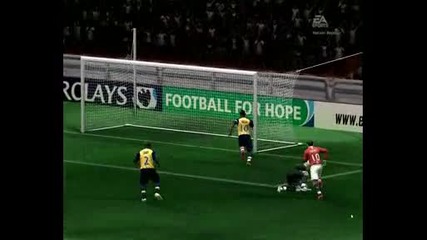 Мой страхотен гол на фифа 09 с Wane Rooney