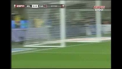 12.02.2011 Милан 3 - 0 Парма първи гол на Робиньо 