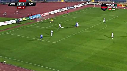Славия - Верея 2:1 /първо полувреме/