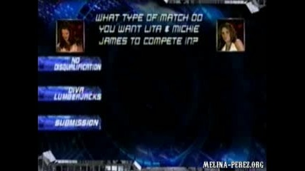 Mickie Vs. Lita [lumberjill Match] Part1