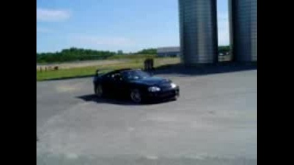 toyota supra burnout