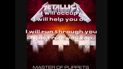 Metallica-master Of Puppets (lyrics)