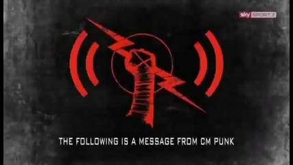 the following is a message from Cm punk