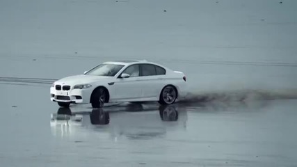 Bmw M5 on the beach for the London 2012 Olympic and Paralympic Games (full)
