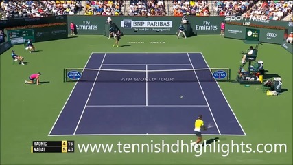 Milos Raonic vs Rafael Nadal - Indian Wells 2015