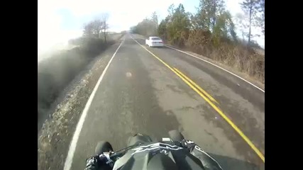 Honda Trx450r vs. Ford Mustang Race