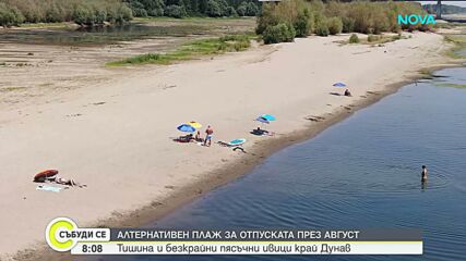Рекордно ниското ниво на Дунав край Видин разкри необичайни плажове