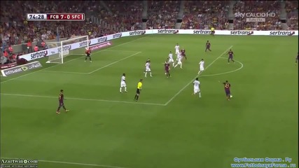 Барселона - Сантос 7:0, Адриано (73)