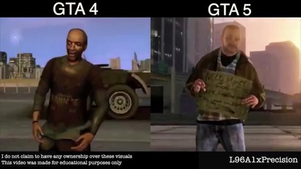 Gta 4 Vs Gta 5 Graphics Comparison !