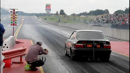 Bmw E36 Turbo 8.297@260km h - Drag Race