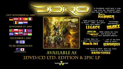 Doro - 25 Years In Rock | Dvd Trailer 3