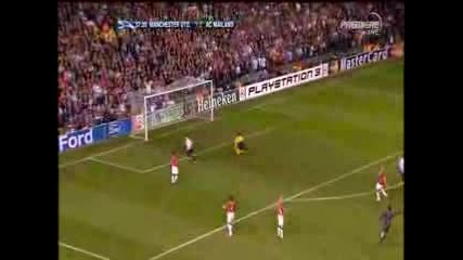Manchester United 3 - 2 Milan - Kaka Goal!