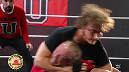 Charlie Dempsey teaches some maneuvers to the students of Chase U: WWE NXT, Aug. 23, 2022