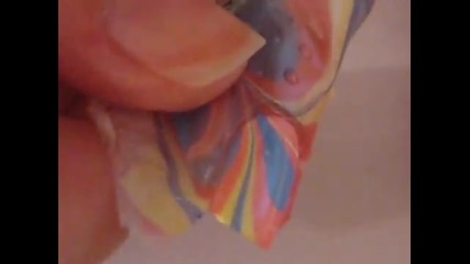 Готини нокти Water Marble Nail Art