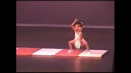 Amazing gymnast 4 year old Gabby Tina Turner Dance