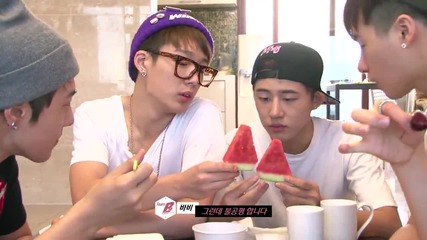 (bg subs) Тeam B - Battle Eating Watermelon [ Win: Who Is Next ]