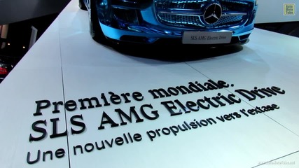 Звяр! Mercedes-benz Sls Amg Coupe Electric Drive-paris Auto Show