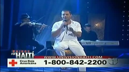 Hope For Haiti Now Unidos Por Haiti Latin Univision telethon Ricky Martin Gracias Por Pensar En Mi 