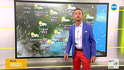 Прогноза за времето (16.08.2019 - сутрешна)