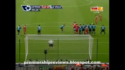 22.03 Liverpool 5 - 0 Aston Villa Гол на Джерард (4 - 0)