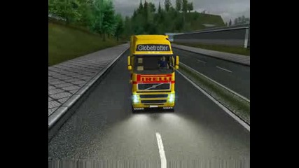 Euro Truck Simulator - Volvo Fh16 Pirelli Вдига Висока Скорост.