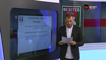 Новините преди Ботев Враца - Левски