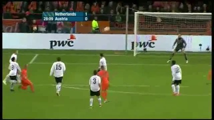 Уесли Снайдер Гол Холандия 3:1 Австрия 2011