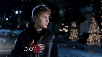 Ellen в видео на Джъстин - Mistletoe