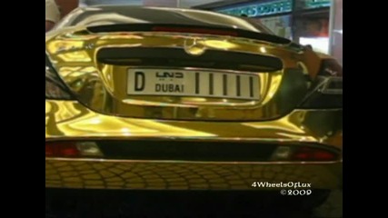 Golden Mercedes Slr Mclaren