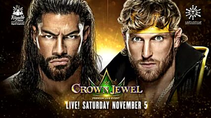 Roman Reigns will battle Logan Paul for the Undisputed WWE Universal Title at WWE Crown Jewel