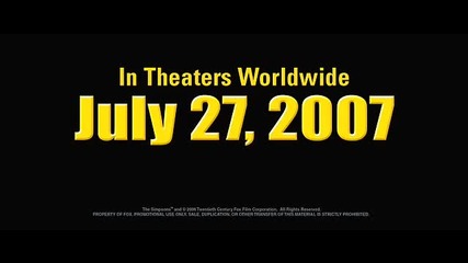 The Simsons Movie Trailer 1