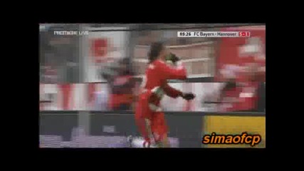 Bayern 5 - 1 Hannover M.demichelis 89 