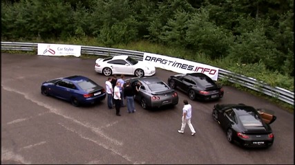 Dragtimes - Porsche 911 Switzer vs Gt-r Switzer