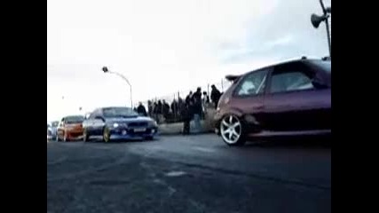 Garfield Diffing his Bmw Compact at Slide Sunday 