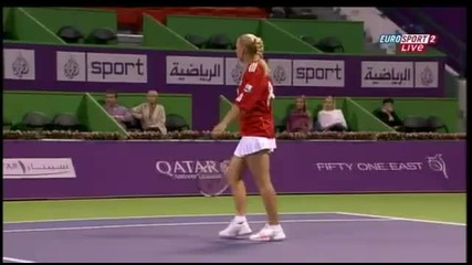 Caroline Wozniacki - Lady in red (liverpool Fc).flv