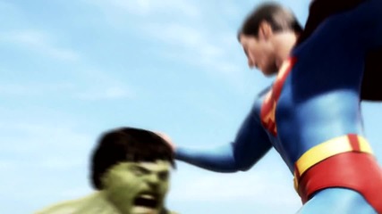 Superman vs Hulk - The Fight (part 1)