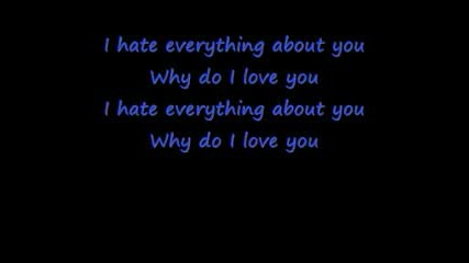 Three Days Grace - I Hate Everything About You Lyrics+bg Subs 