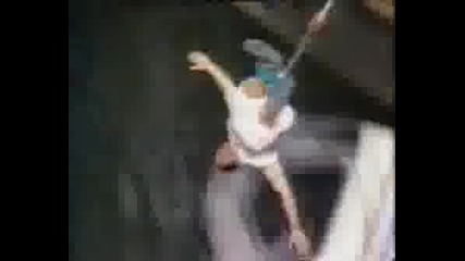 Anthony And Flea Bungee Jumping