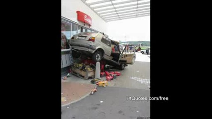 Funny car incidente