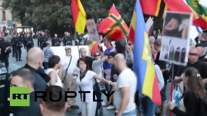 Germany: Riot police scuffle with anti-BAERGIDA protesters in Berlin