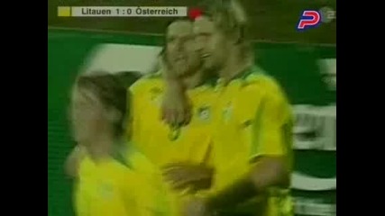 Видео Европейски футбол - Литва - Австрия 2 0.flv