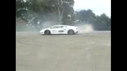 Lamborghini Gallardo Superleggera Destroys Tyres In 4 wheel Burnout!! 